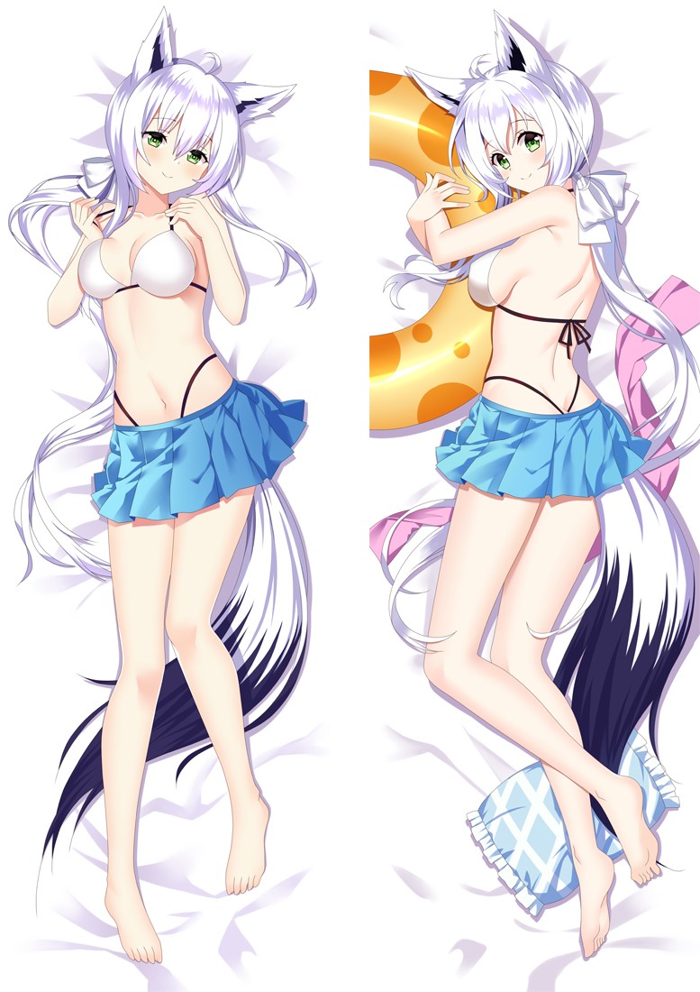 50% Discount Virtual Youtuber Shirakami Fubuki Anime Dakimakura Body Pillow  Cover is on sale!