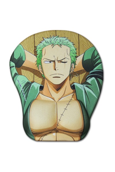 50% Discount One Piece Roronoa Zoro 3D Mousepad-Soft Breast 3D Silicon Mouse  Pad Mat Wrist Rest is on sale!